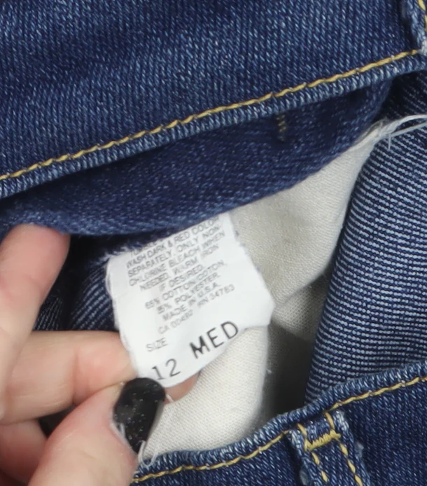 Lee Womens Blue High Rise Straight Leg Denim Jeans Size 12 - Image 4