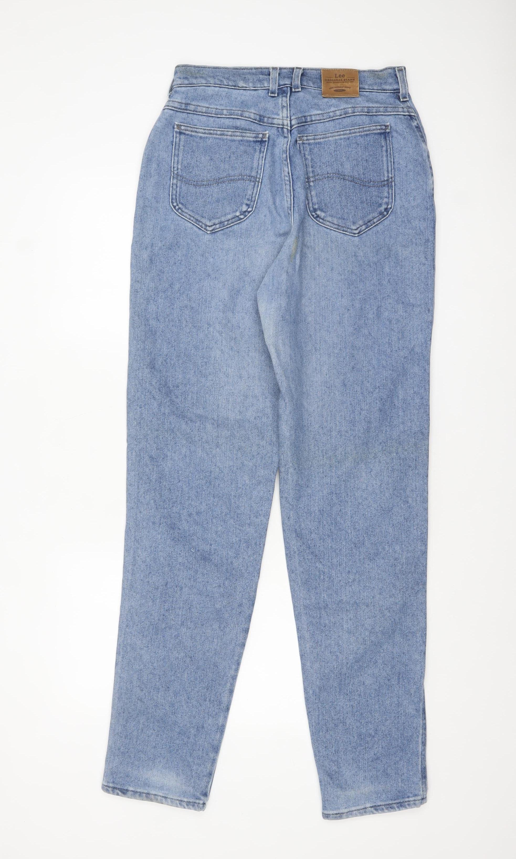 Lee Women's Blue High Rise Straight Leg Vintage Jeans Size 10L - Image 3