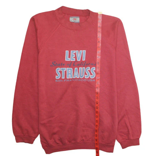 Levi’s Men Red XL Pullover Crew Neck Graphic Sweatshirt - Image 2