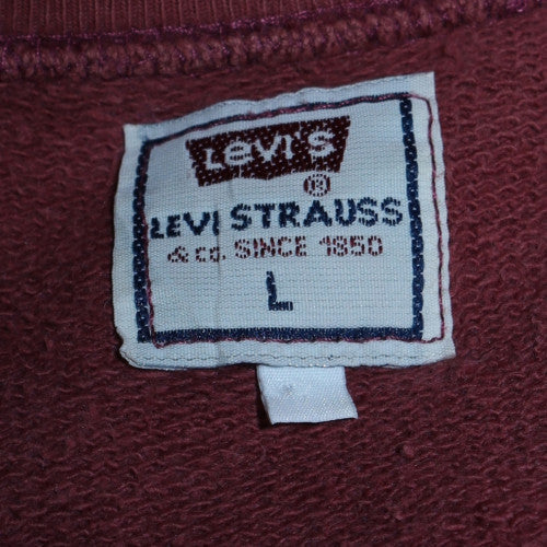 Levi’s Men’s Red California Logo Pullover Sweatshirt L Vintage - Image 5