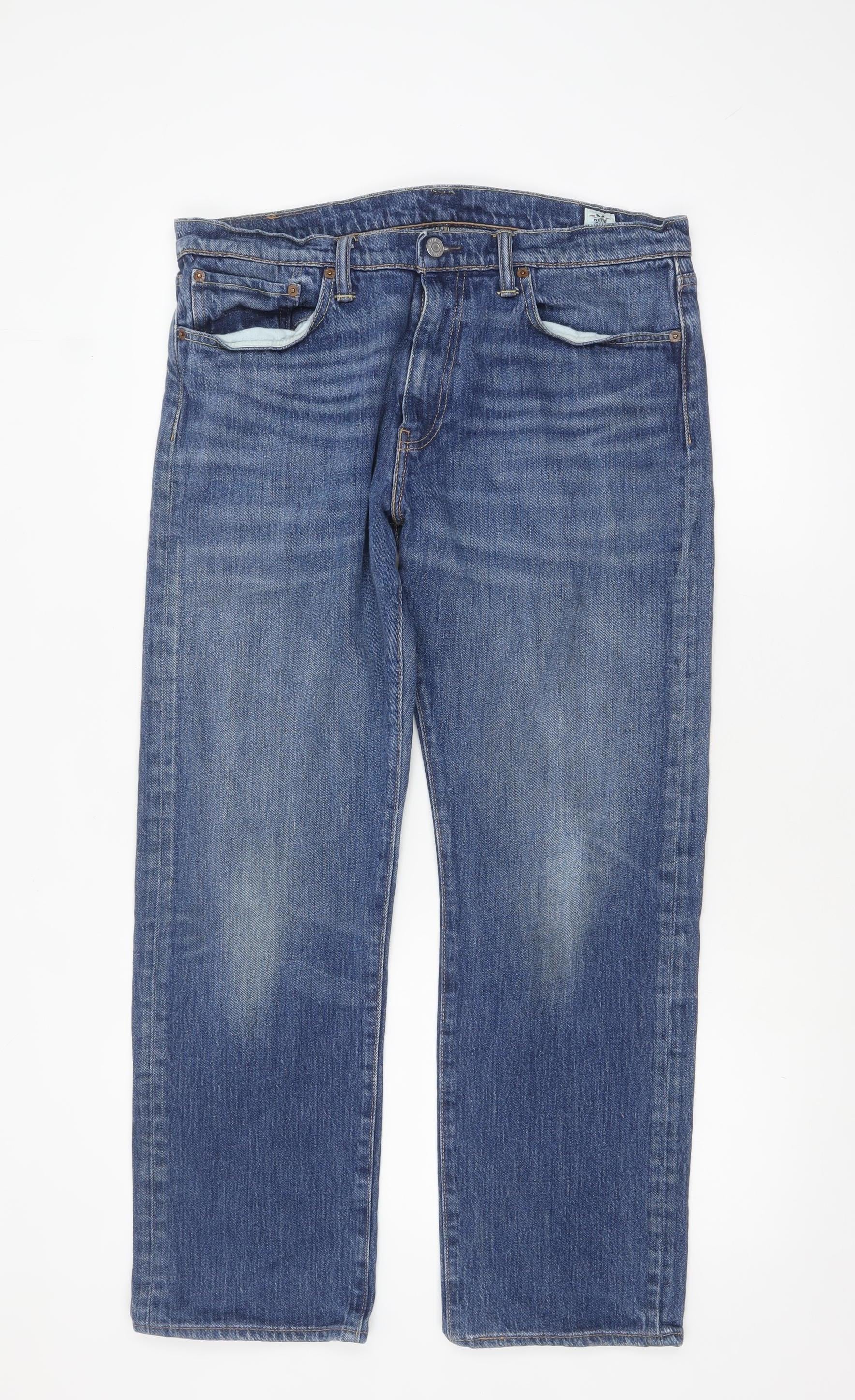 Levi's 504 Men's Blue Straight Leg Jeans W34 L30 Regular Fit