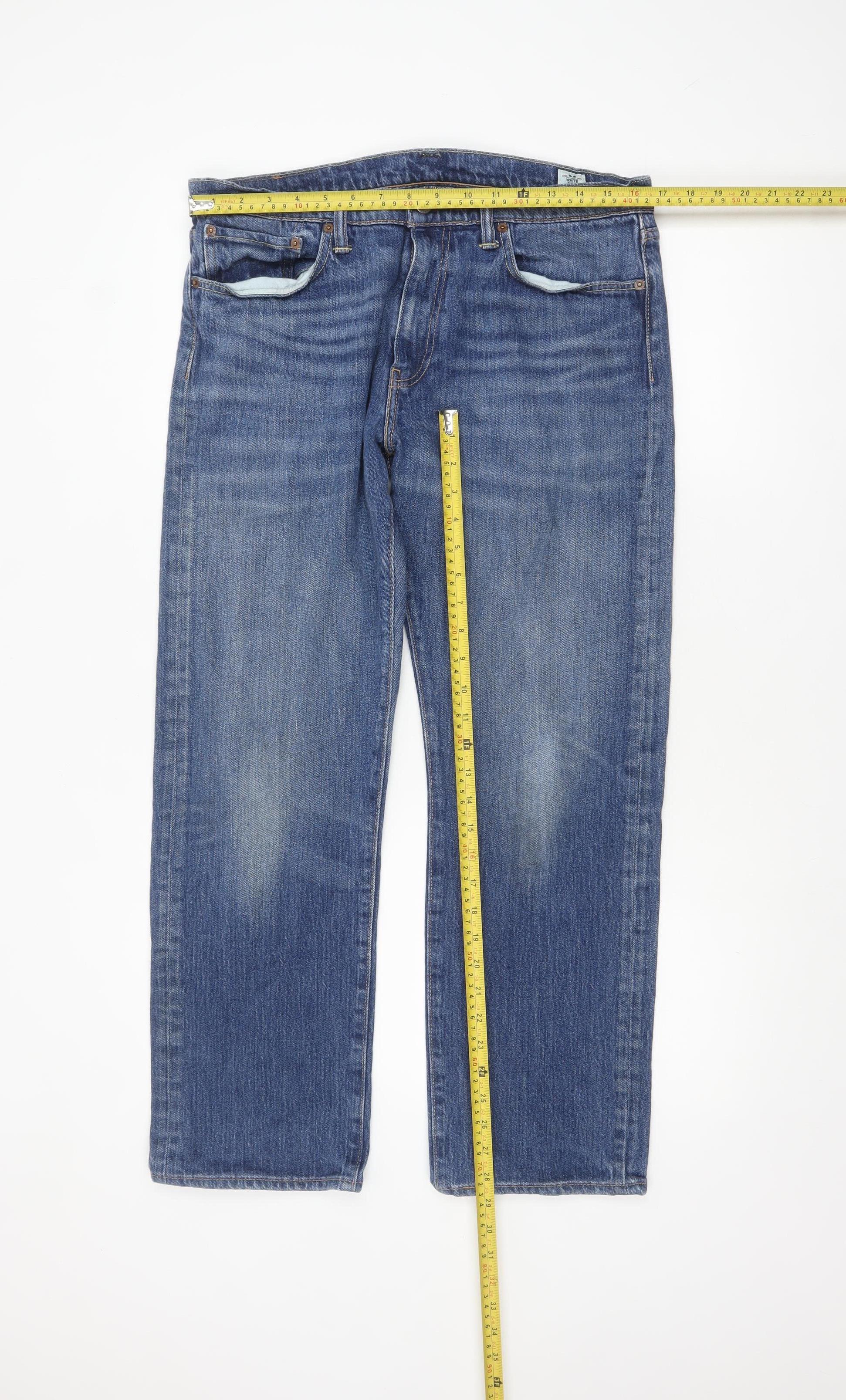 Levi's 504 Men's Blue Straight Leg Jeans W34 L30 Regular Fit - Image 2