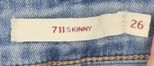 Levi's 711 Skinny Women's Blue Slim Fit Denim Jeans Size 26 - Image 4