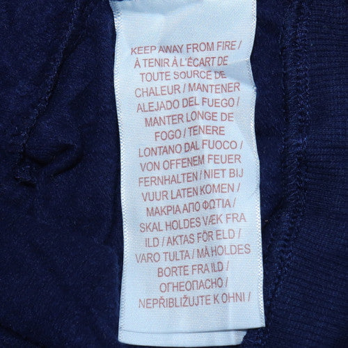 Levi's Boys Blue Full Zip Hoodie Size 14 Years Cotton Blend Logo Sweatshirt - Image 6