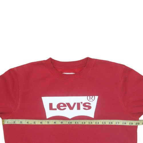 Levi's Boys Red Graphic Logo Pullover Sweatshirt 16 Years - Image 2