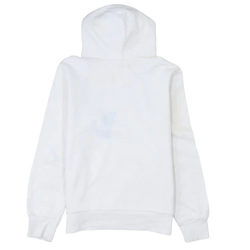 Levi's Boys White Pullover Hoodie 12 Years Regular Fit Logo Fleece Sweatshirt - Image 4