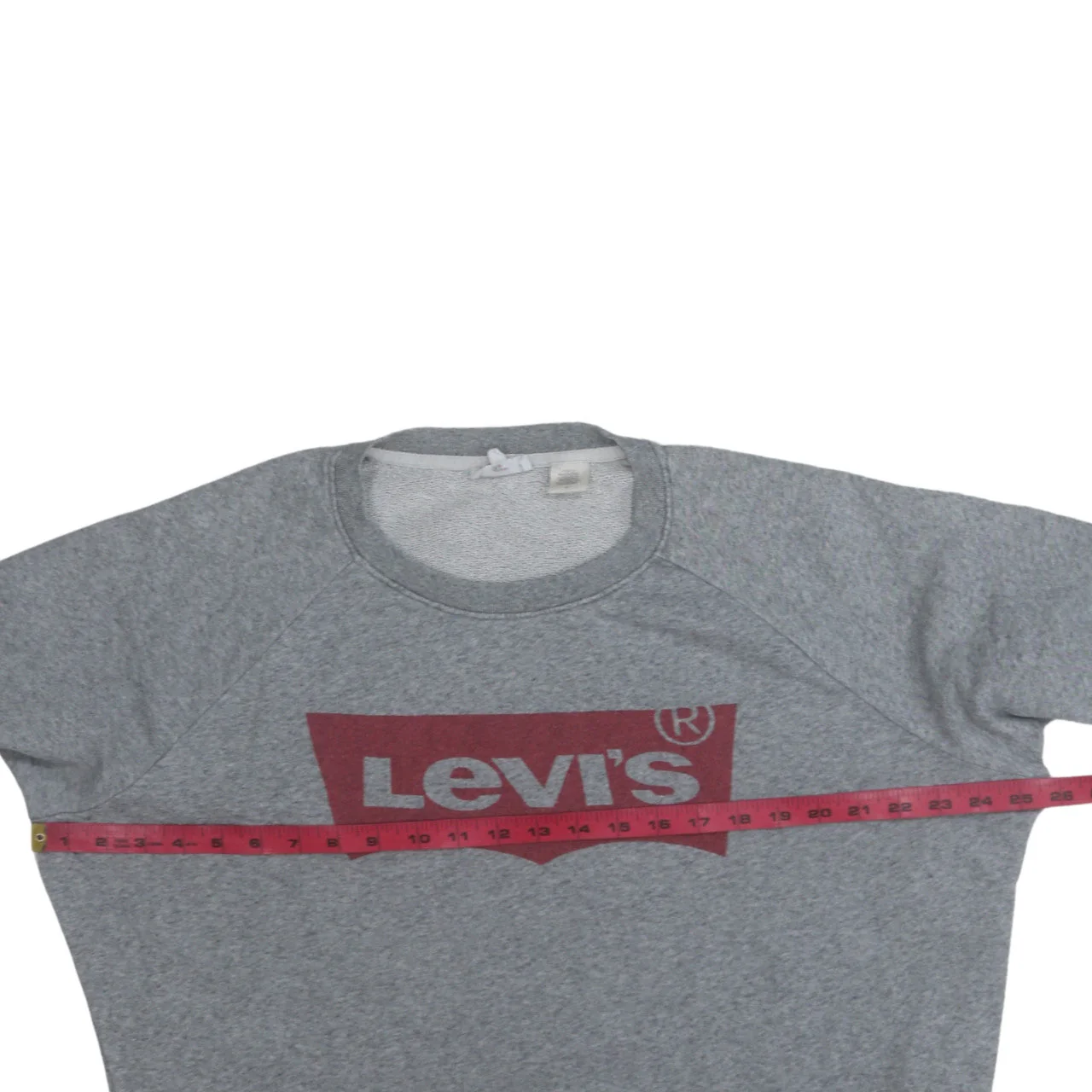 Levi's Men Grey Crew Neck Logo Sweatshirt Size M Pullover Jumper - Image 3