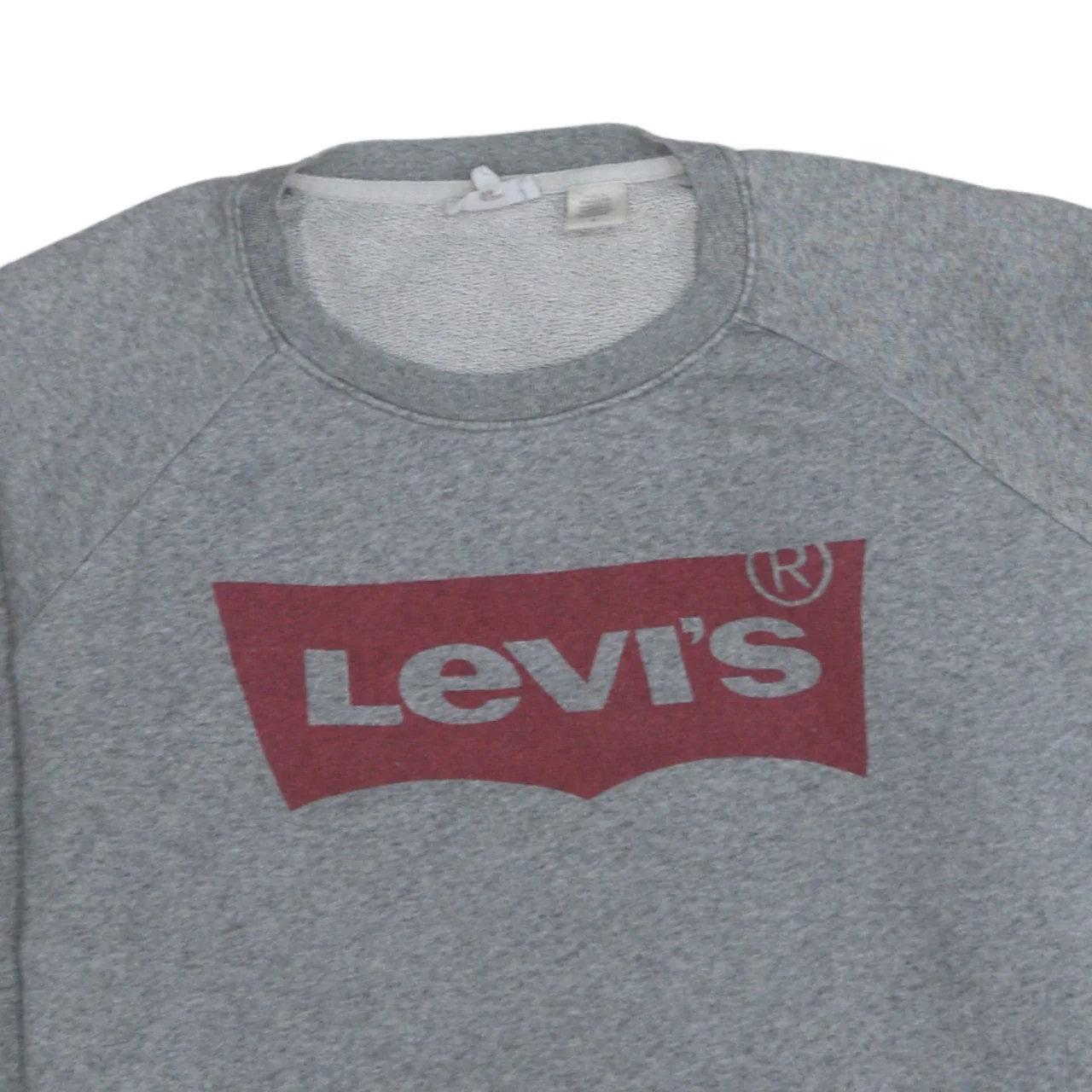 Levi's Men Grey Crew Neck Logo Sweatshirt Size M Pullover Jumper - Image 7
