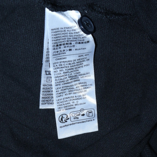 Levi's Men's Black Cotton Standard Polo Shirt Size M - Image 6