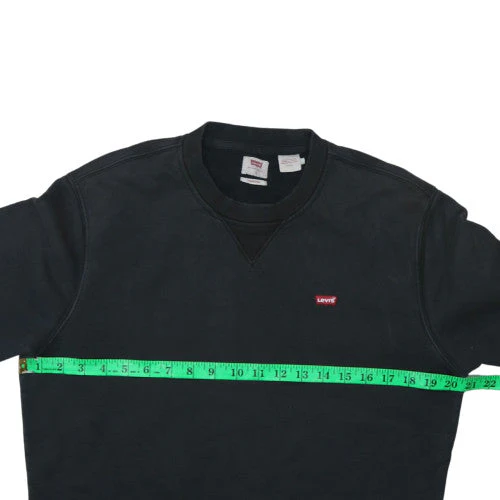 Levi's Men's Black Crew Neck Pullover Sweatshirt Size S - Image 2