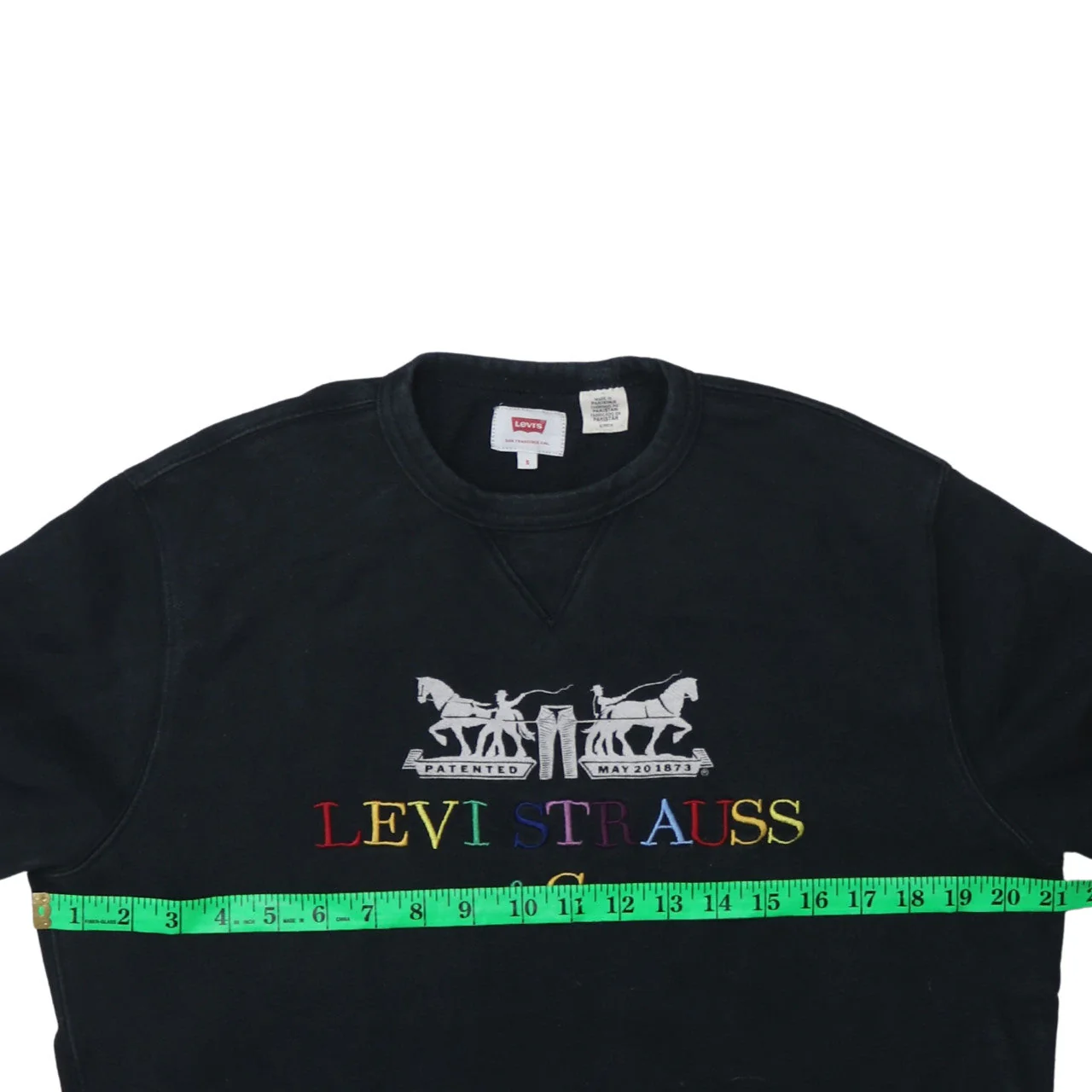 Levi's Men's Black Embroidered Logo Pullover Sweatshirt Size S - Image 3