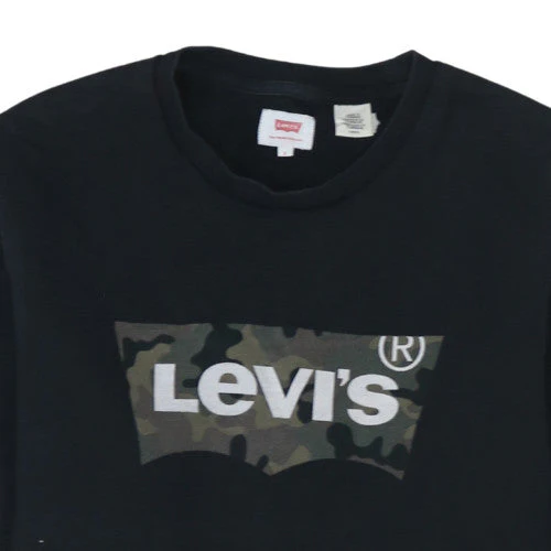 Levi's Men's Black Logo Pullover Sweatshirt Size S - Image 8