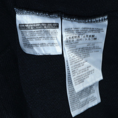Levi's Men's Black Pullover Hoodie L Fleece Graphic Logo Sweatshirt - Image 6