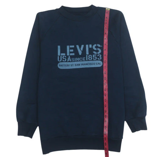 Levi's Men's Blue Crew Neck Pullover Graphic Sweatshirt M - Image 3