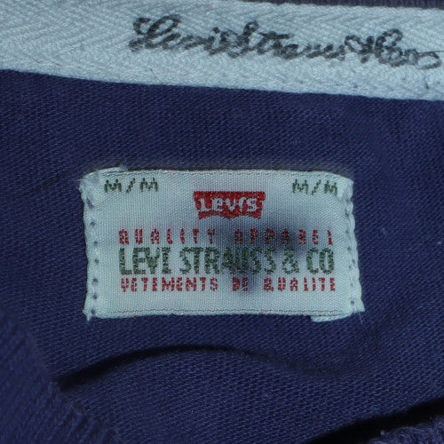 Levi's Men's Blue Green Black Colour Block Long Sleeve V-Neck Sweatshirt M - Image 5