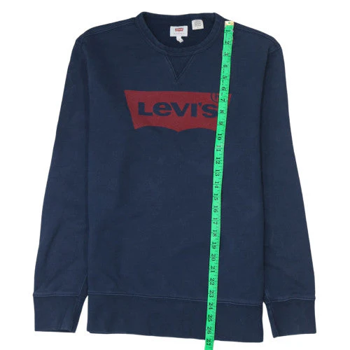 Levi's Men's Blue Logo Crew Neck Sweatshirt Size M Regular Fit - Image 3