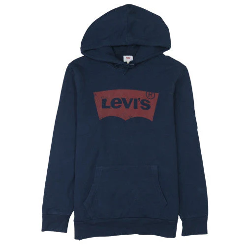Levi's Men's Blue Logo Pullover Hoodie L Regular Fit