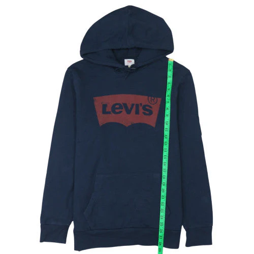 Levi's Men's Blue Logo Pullover Hoodie L Regular Fit - Image 3