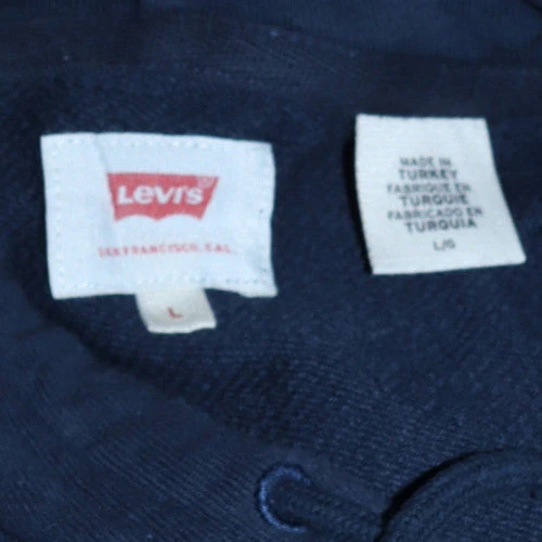 Levi's Men's Blue Logo Pullover Hoodie L Regular Fit - Image 6