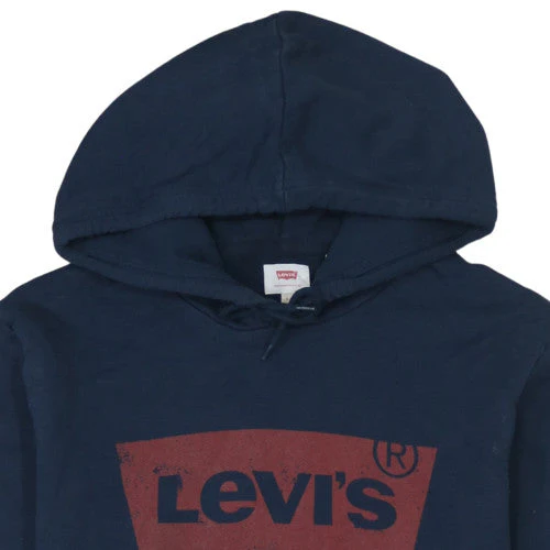Levi's Men's Blue Logo Pullover Hoodie L Regular Fit - Image 8