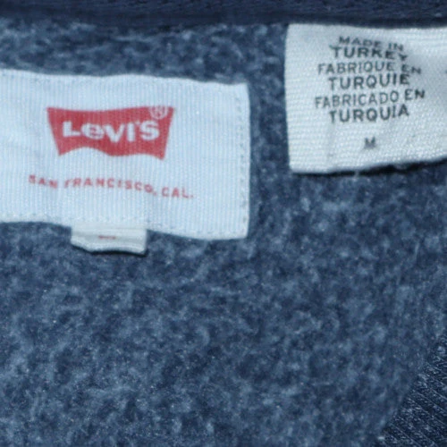 Levi's Men's Blue Logo Pullover Sweatshirt Size M Regular Fit - Image 5