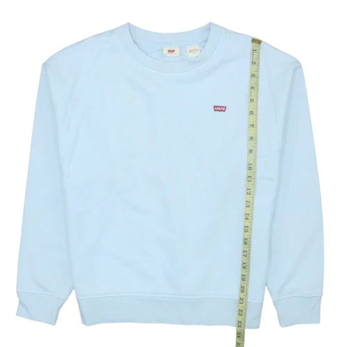 Levi's Men's Blue Pullover Sweatshirt L Regular Fit Logo Crew Neck - Image 3