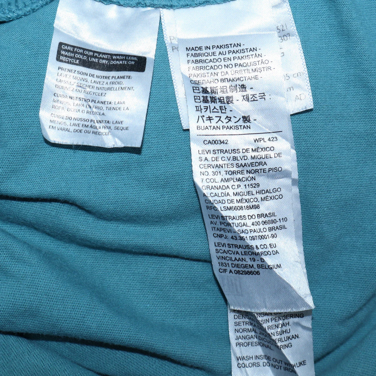 Levi's Men's Blue Relaxed Fit Graphic Logo Cotton T-Shirt XL - Image 6