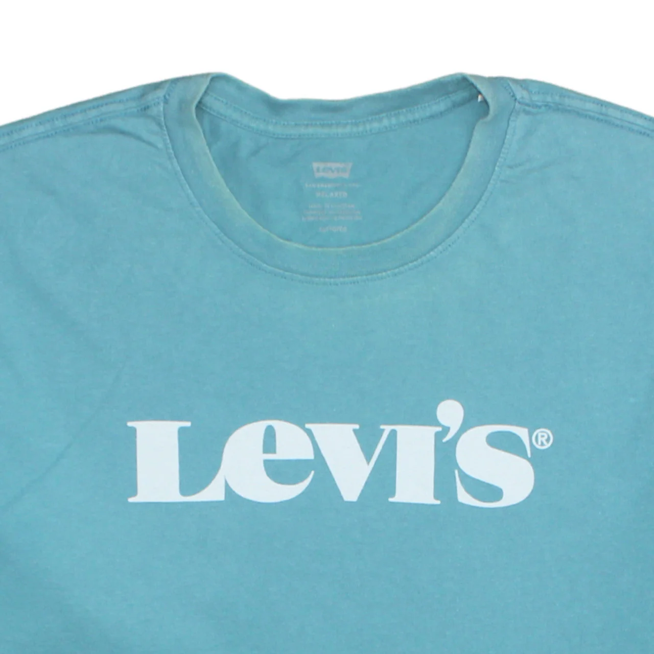 Levi's Men's Blue Relaxed Fit Graphic Logo Cotton T-Shirt XL - Image 8