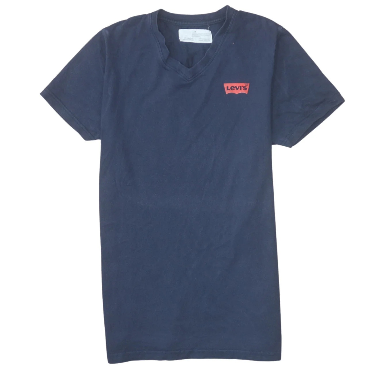 Levi's Men's Blue Slim Fit V-Neck Cotton T-Shirt Size M