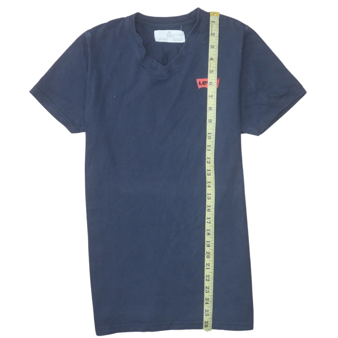 Levi's Men's Blue Slim Fit V-Neck Cotton T-Shirt Size M - Image 2