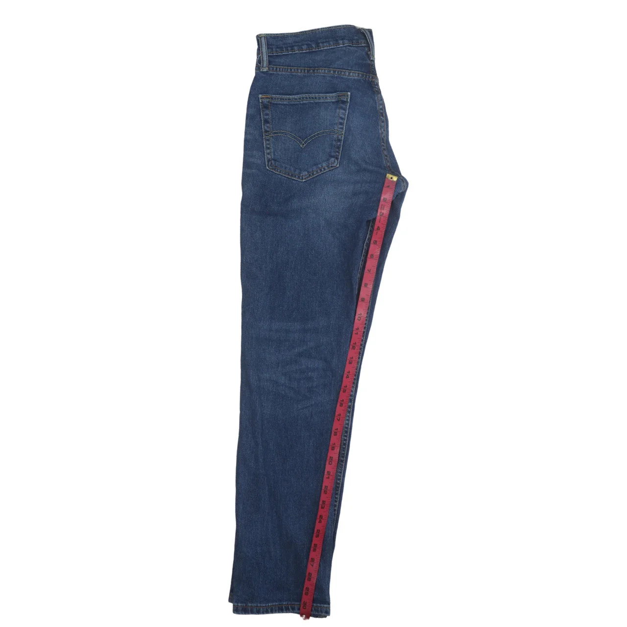 Levi's Men's Blue Straight Leg Denim Jeans Regular Fit - Image 2
