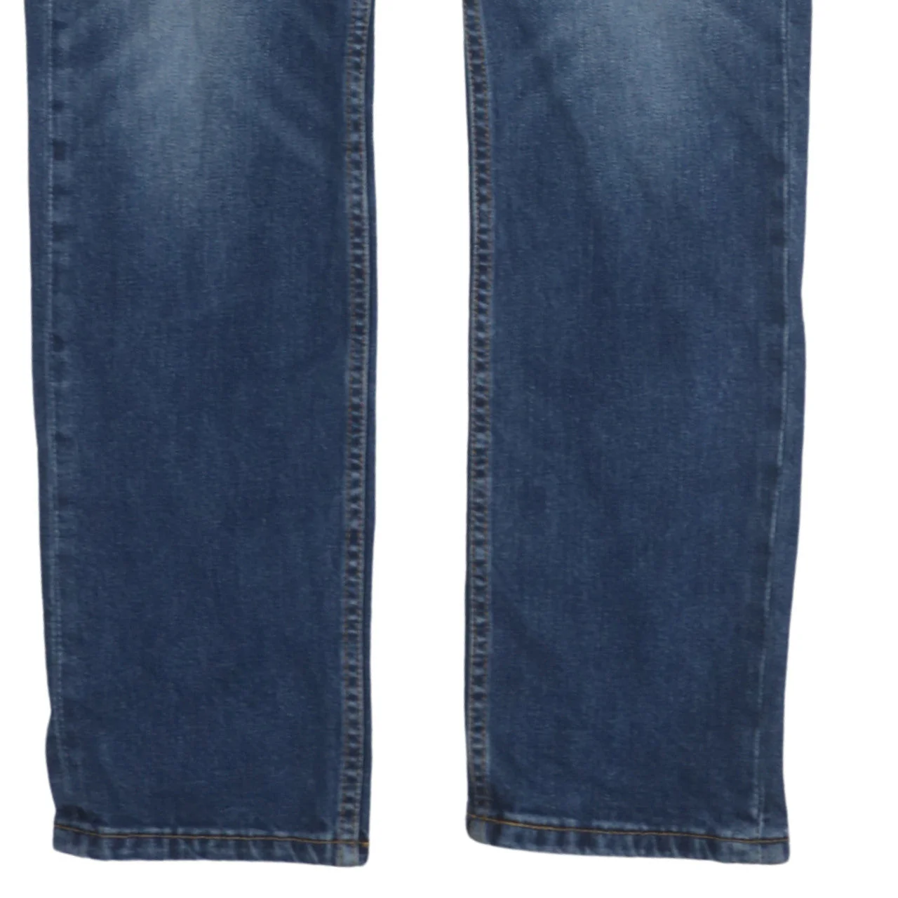 Levi's Men's Blue Straight Leg Denim Jeans Regular Fit - Image 7