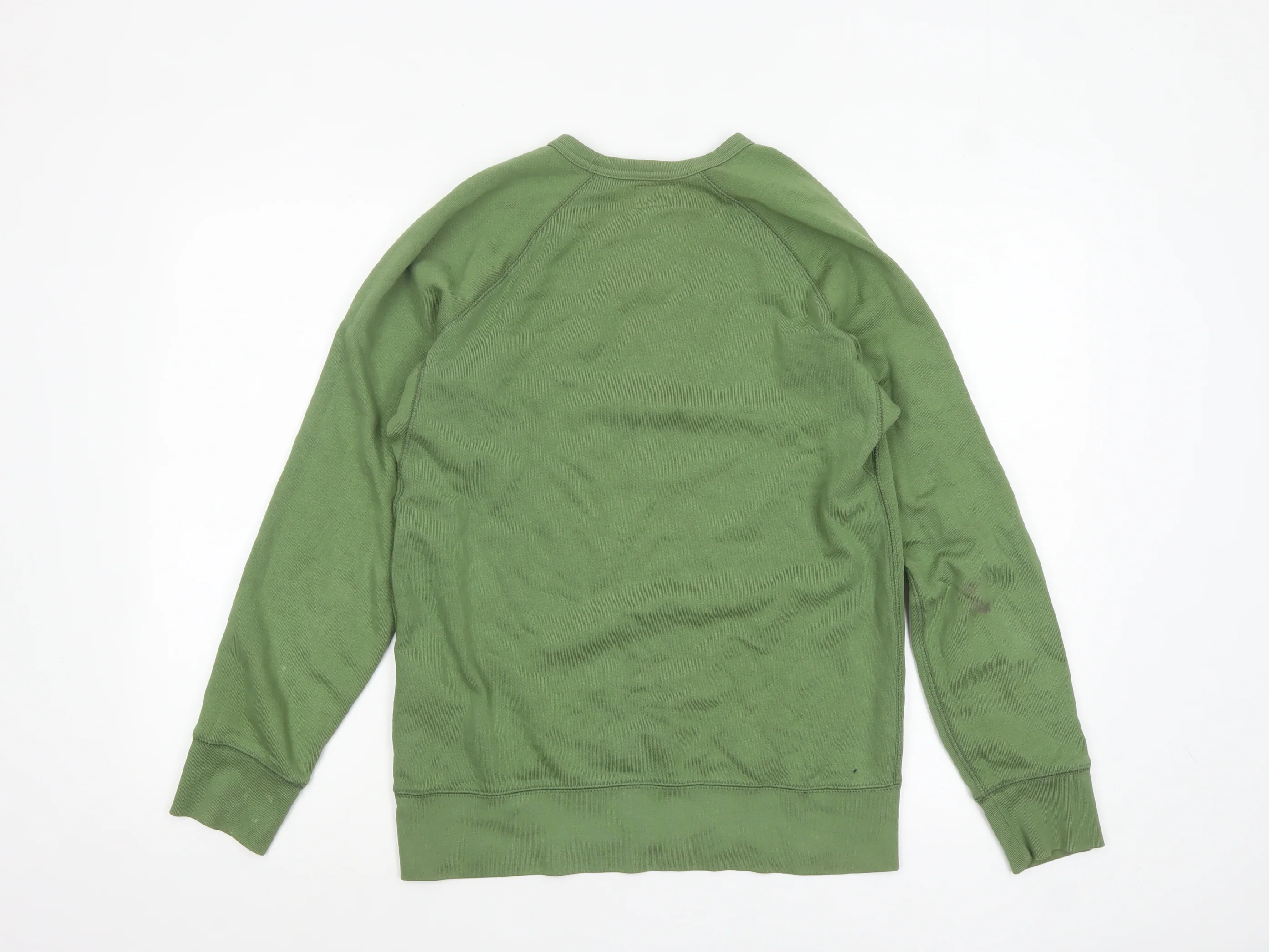 Levi's Men's Green Crew Neck Cotton Sweatshirt Size S - Image 3
