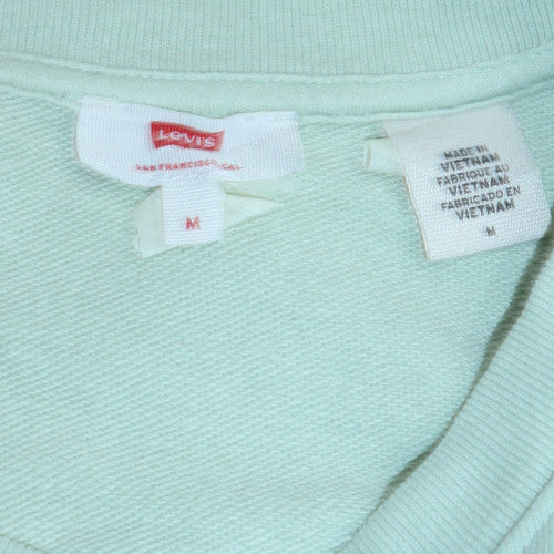 Levi's Men's Green Logo Crew Neck Pullover Sweatshirt Size M - Image 5