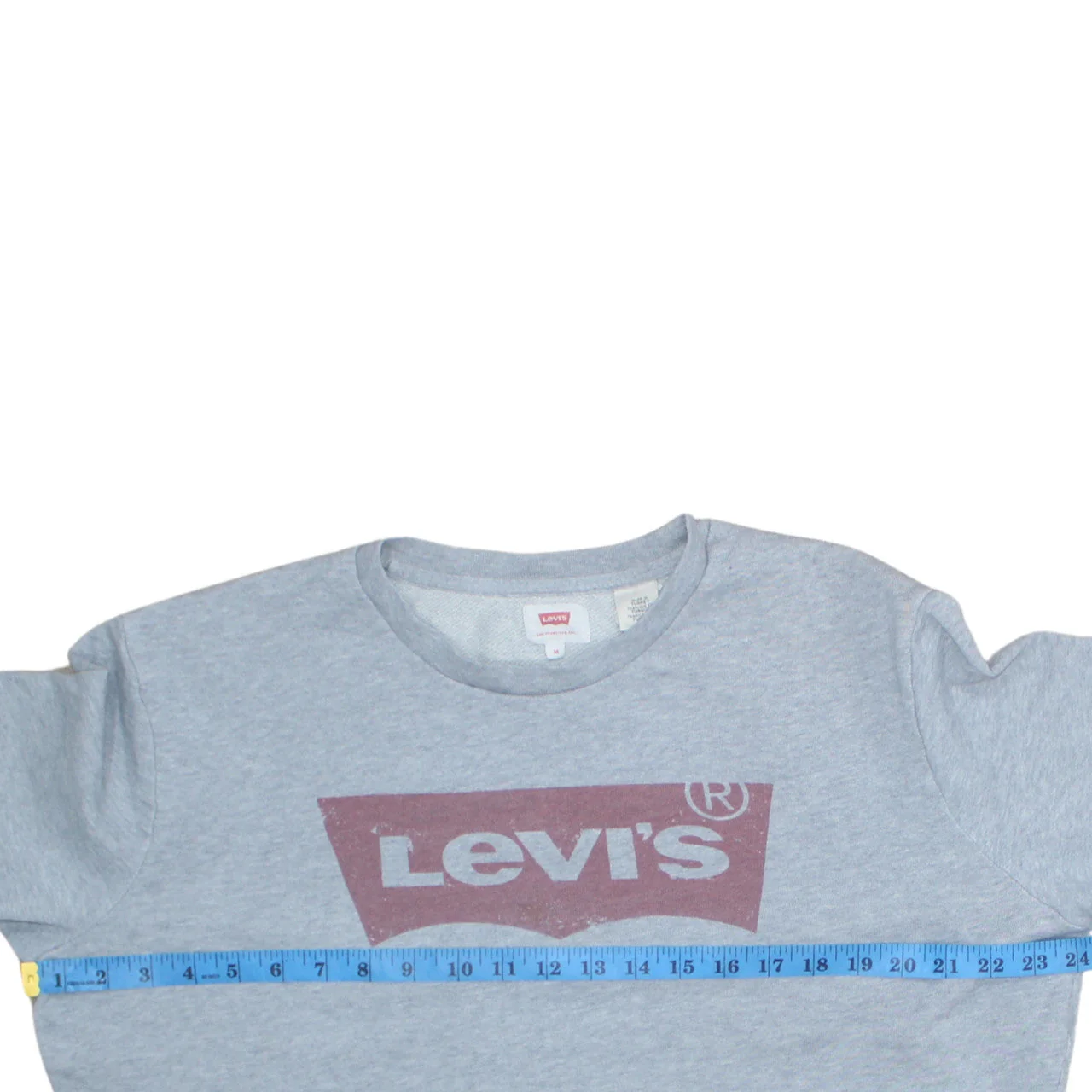 Levi's Men's Grey Crew Neck Logo Sweatshirt M Regular Fit - Image 2