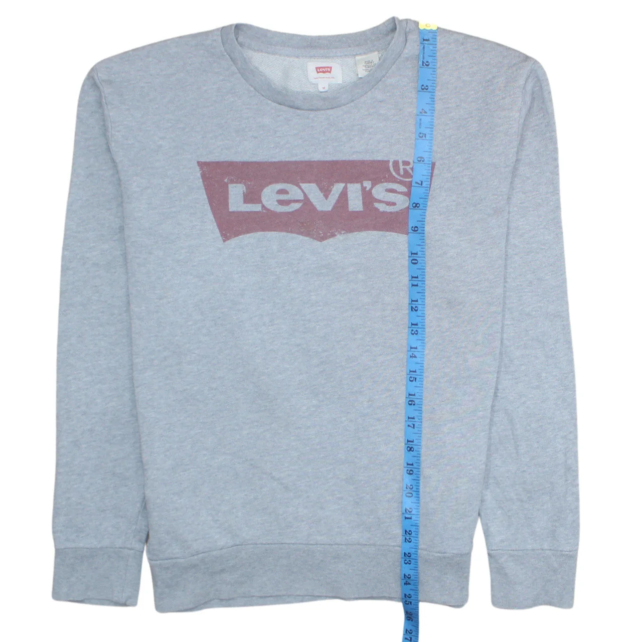 Levi's Men's Grey Crew Neck Logo Sweatshirt M Regular Fit - Image 3