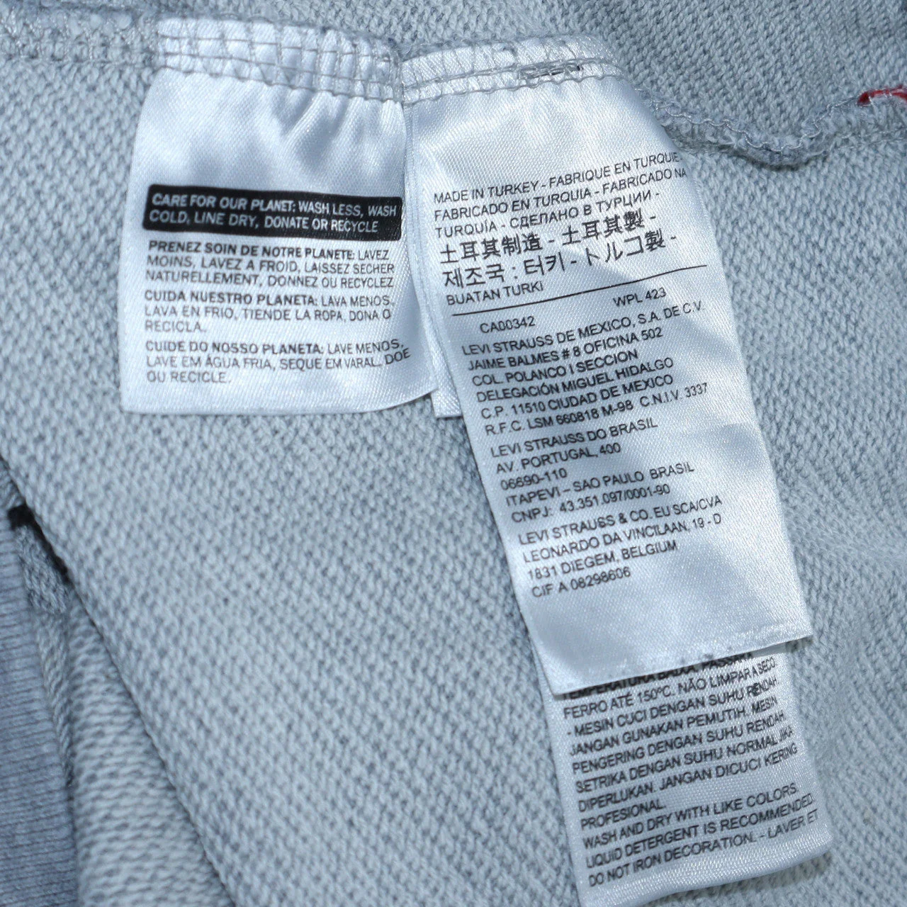 Levi's Men's Grey Crew Neck Logo Sweatshirt M Regular Fit - Image 6