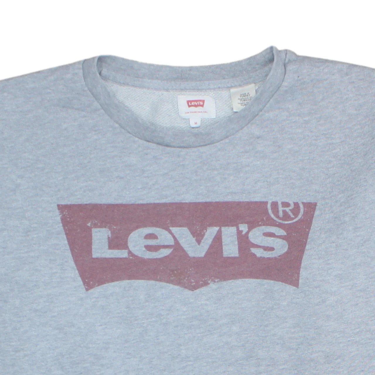 Levi's Men's Grey Crew Neck Logo Sweatshirt M Regular Fit - Image 7