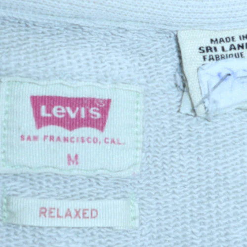 Levi's Men's Grey Crew Neck Relaxed Sweatshirt Size M - Image 6