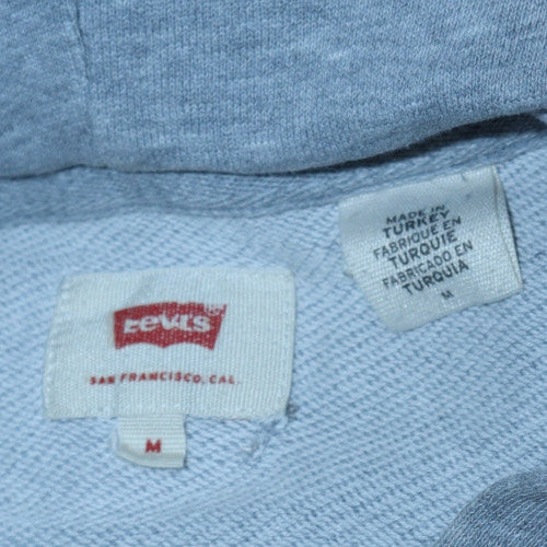 Levi's Men's Grey Pullover Hoodie M Regular Fit Logo Sweatshirt - Image 5