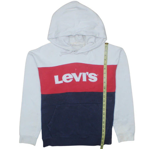 Levi's Men's Multicoloured Pullover Hoodie M Logo Fleece Sweatshirt - Image 2
