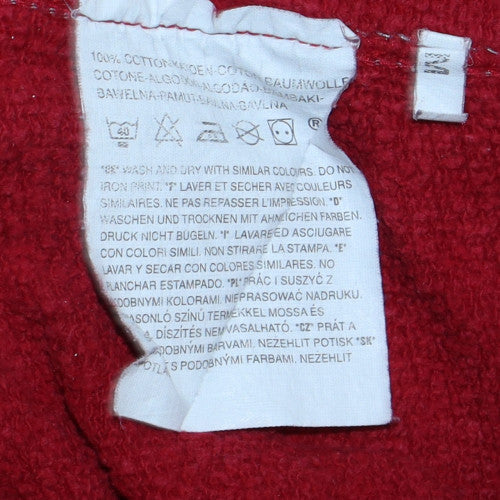 Levi's Men's Red Pullover Hoodie Medium Fleece Cotton Sweatshirt - Image 6