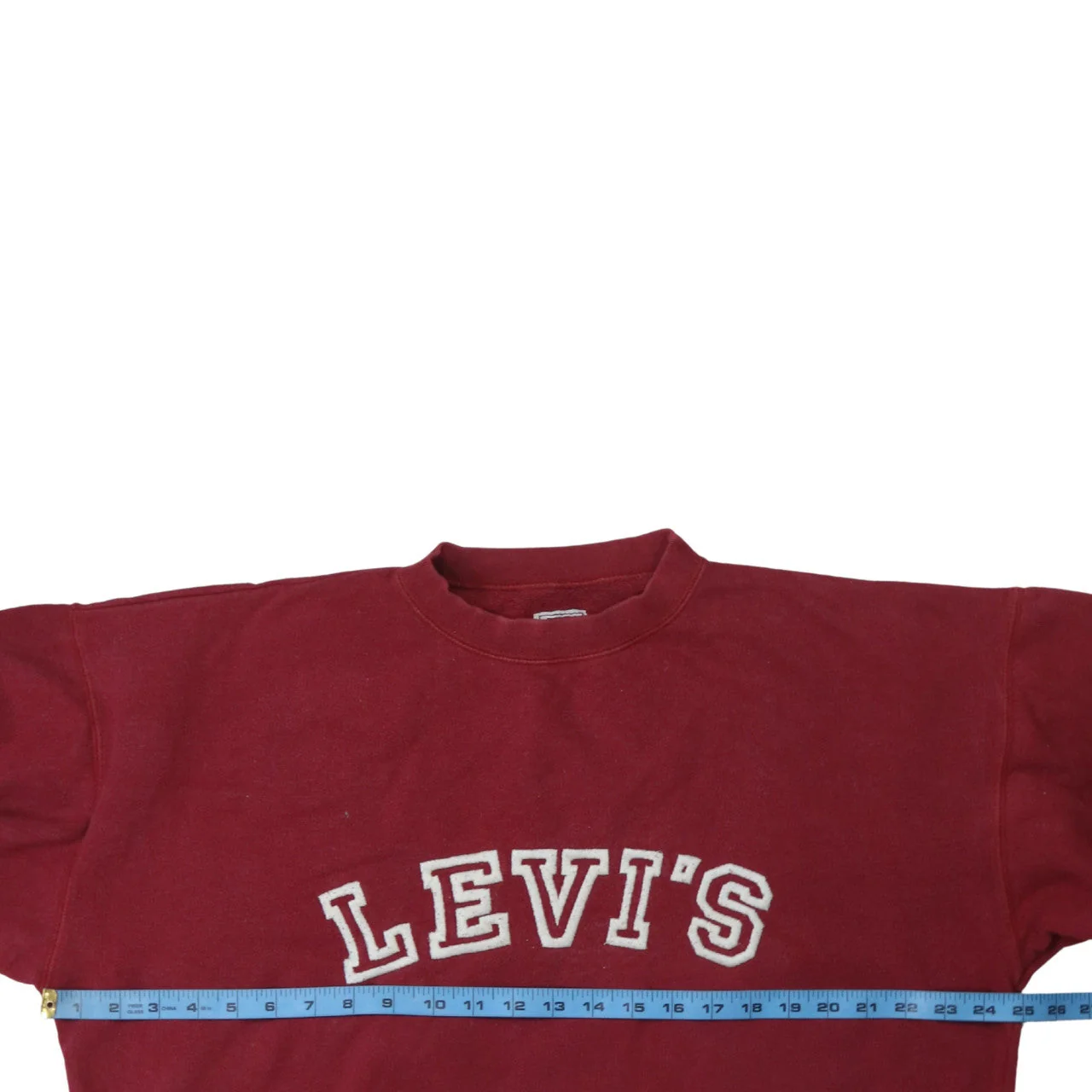 Levi's Men's Red XL Crew Neck Logo Pullover Sweatshirt - Image 3