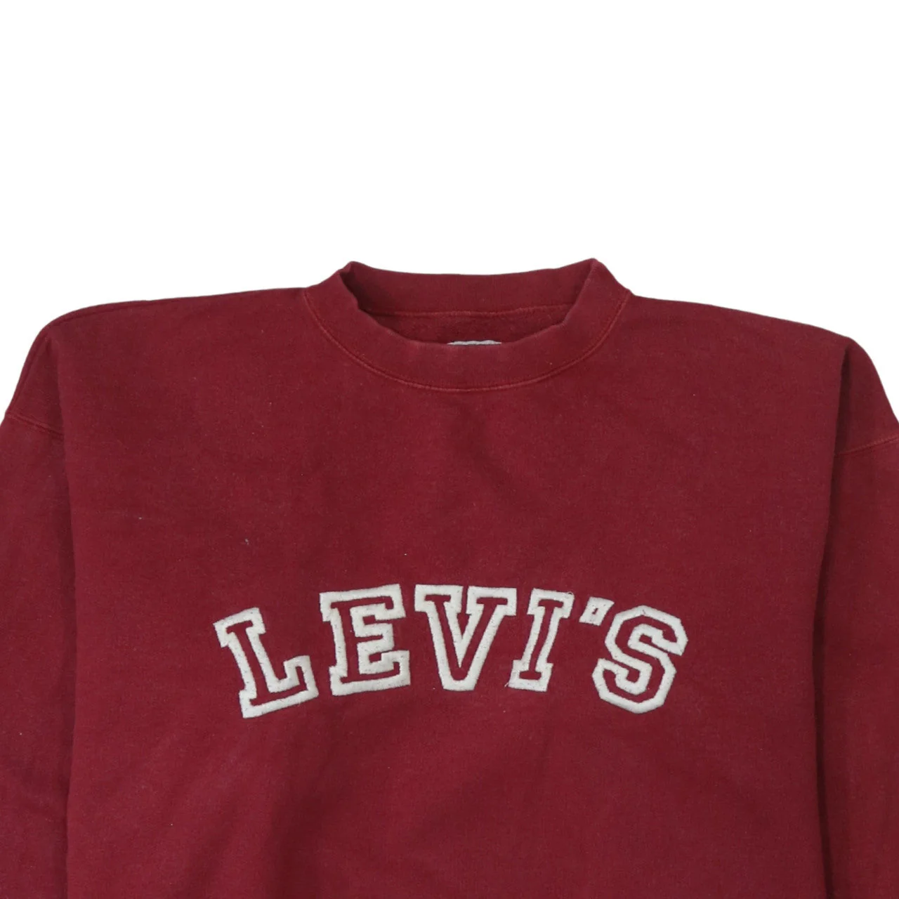 Levi's Men's Red XL Crew Neck Logo Pullover Sweatshirt - Image 8
