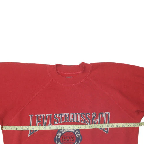 Levi's Men's Red XL Pullover Fleece Sweatshirt Vintage Classic - Image 2