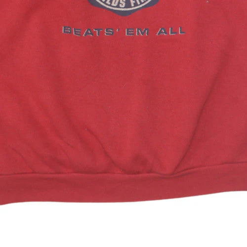 Levi's Men's Red XL Pullover Fleece Sweatshirt Vintage Classic - Image 6