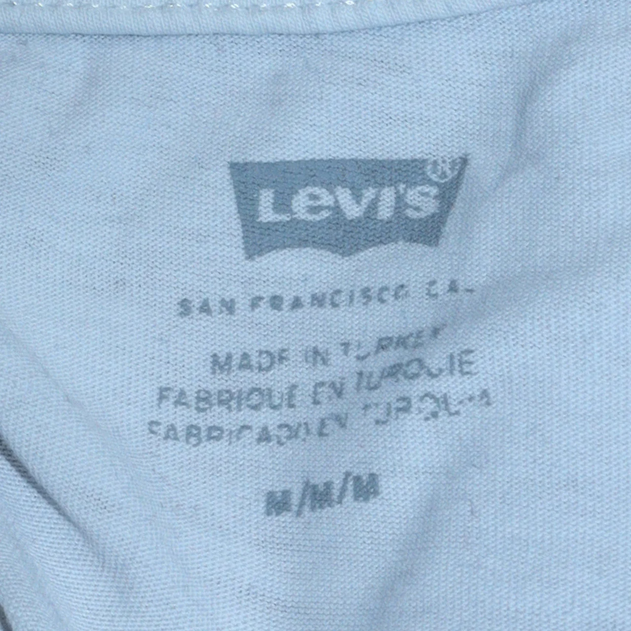 Levi's Men's White Graphic Print Crew Neck Cotton T-Shirt M - Image 6