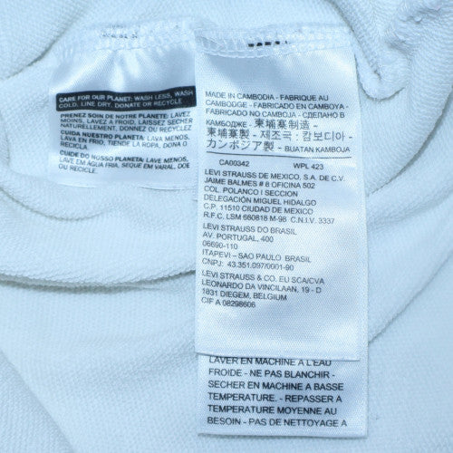 Levi's Men's White L Crew Neck Graphic Logo Pullover Sweatshirt - Image 6