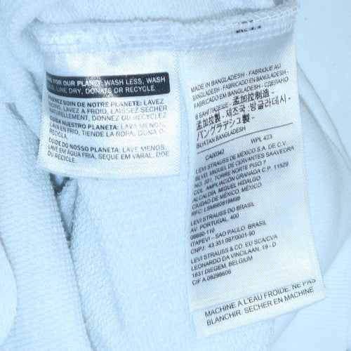 Levi's Men's White Logo Crew Neck Pullover Sweatshirt M - Image 5