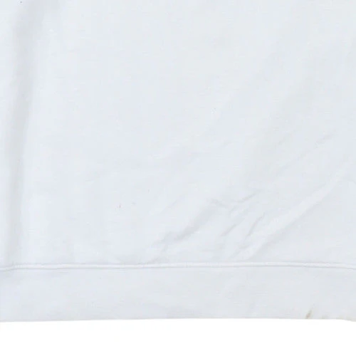 Levi's Men's White Logo Crew Neck Pullover Sweatshirt M - Image 8